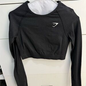 Gymshark Vital Seamless Black Crop Top